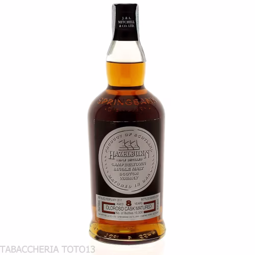 Hazelburn Oloroso Cask 8 Y.O. limited edition Vol.48,2% Cl.70-Whisky