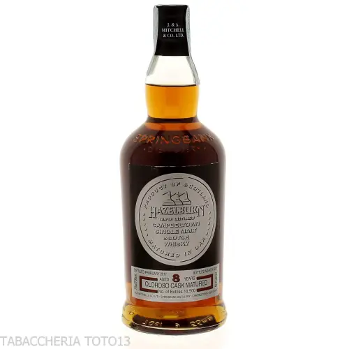 Hazelburn Oloroso Cask 8 Y.O. limited edition Vol.48,2% Cl.70 - Spiritueux - Malt