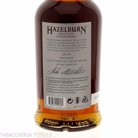Hazelburn Oloroso Cask 8 Y.O. limited edition Vol.48,2% Cl.70 - Licores