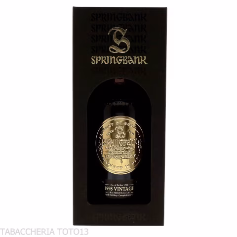 Springbank 26 Y.O. Vintage 1998 Vol.48,3% Cl.70 - Licores