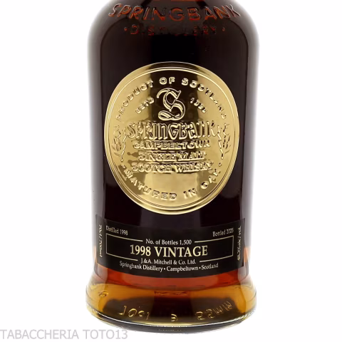 Springbank 26 Y.O. Vintage 1998 Vol.48,3% Cl.70 - Licores