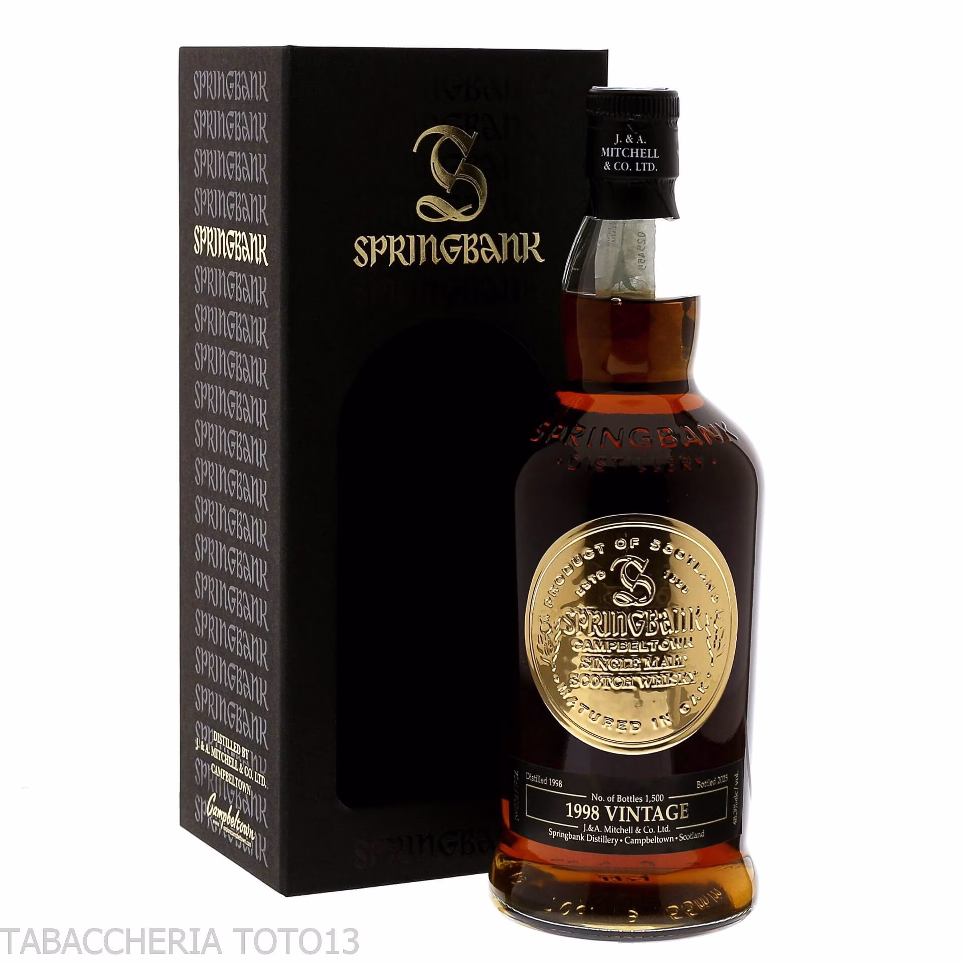Springbank 26 Y.O. Vintage 1998 Vol.48,3% Cl.70 - Licores
