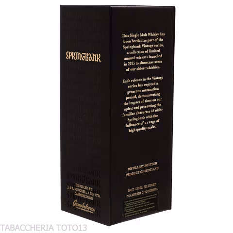 Springbank 26 Y.O. Vintage 1998 Vol.48,3% Cl.70 - Licores