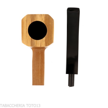 Tobacco pipe shape Panel Billiard in olive wood-Milano pipe