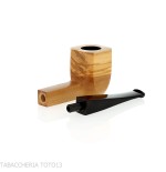 Pipe à tabac en bois d'olivier, forme Panneau Billard - Pipe Pour le Tabac - Bois d'olivier