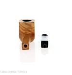 Tobacco pipe shape Panel Billiard in olive wood-Milano pipe