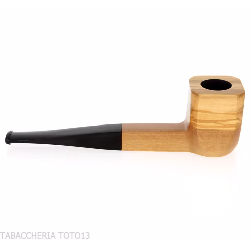 Pipa forma Panel Billiard in ulivo-Milano pipe