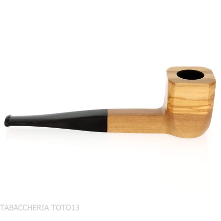 Tobacco pipe shape Panel Billiard in olive wood-Milano pipe