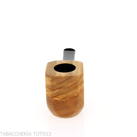 Pipa de tabaco Panel Billiard de madera de olivo-Pipa Milano