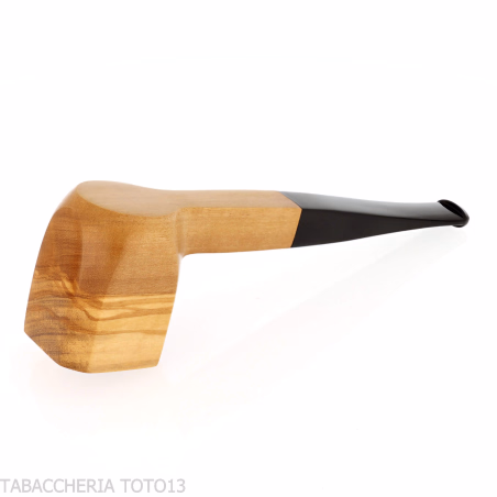 Tobacco pipe shape Panel Billiard in olive wood-Milano pipe