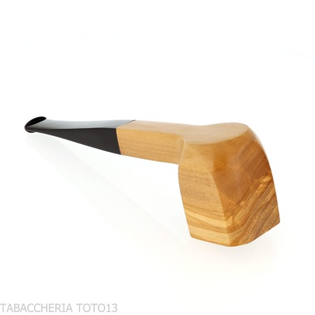 Pipe à tabac en bois d'olivier, forme Panneau Billard - Pipe Pour le Tabac - Bois d'olivier