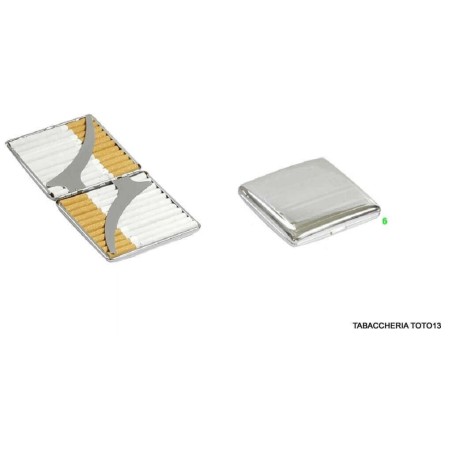 Case de acero líneas verticales de 20 cigarrillos - Accesorios Para Cigarrillos y Laminado