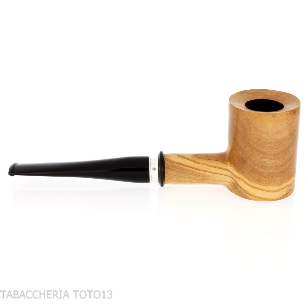 Pipe en bois d'olivier de forme poker - Pipe Pour le Tabac - Bois d'olivier