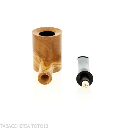 Poker-Shaped Olive Wood tobacco Pipe - Tobacco Pipes - Olive wood