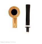 Pipe en bois d'olivier de forme poker - Pipe Pour le Tabac - Bois d'olivier
