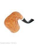 Pipa Billiard curva stand up in radica chiara lucida - Pipe
