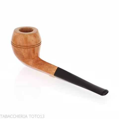 Bulldog Pipe in Polished Light Briar - Tobacco Pipes - Natural root