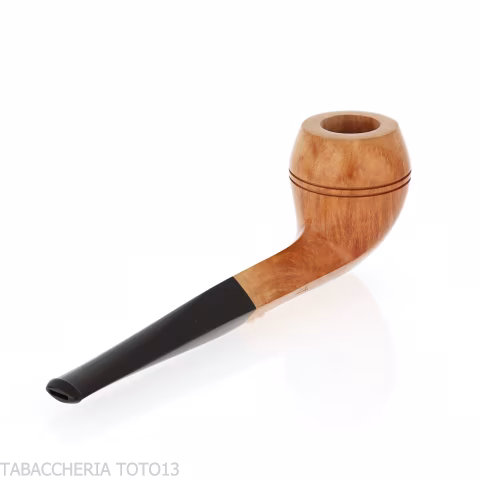 Bulldog Pipe in Polished Light Briar - Tobacco Pipes - Natural root