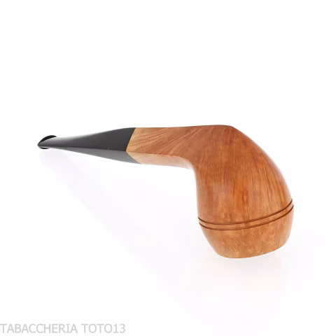 Bulldog Pipe in Polished Light Briar - Tobacco Pipes - Natural root
