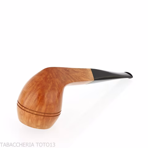 Bulldog Pipe in Polished Light Briar - Tobacco Pipes - Natural root