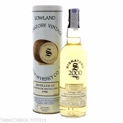 Rosebank 9 yo vintage 1990 Signatory Vol.43% Cl.70-Whisky