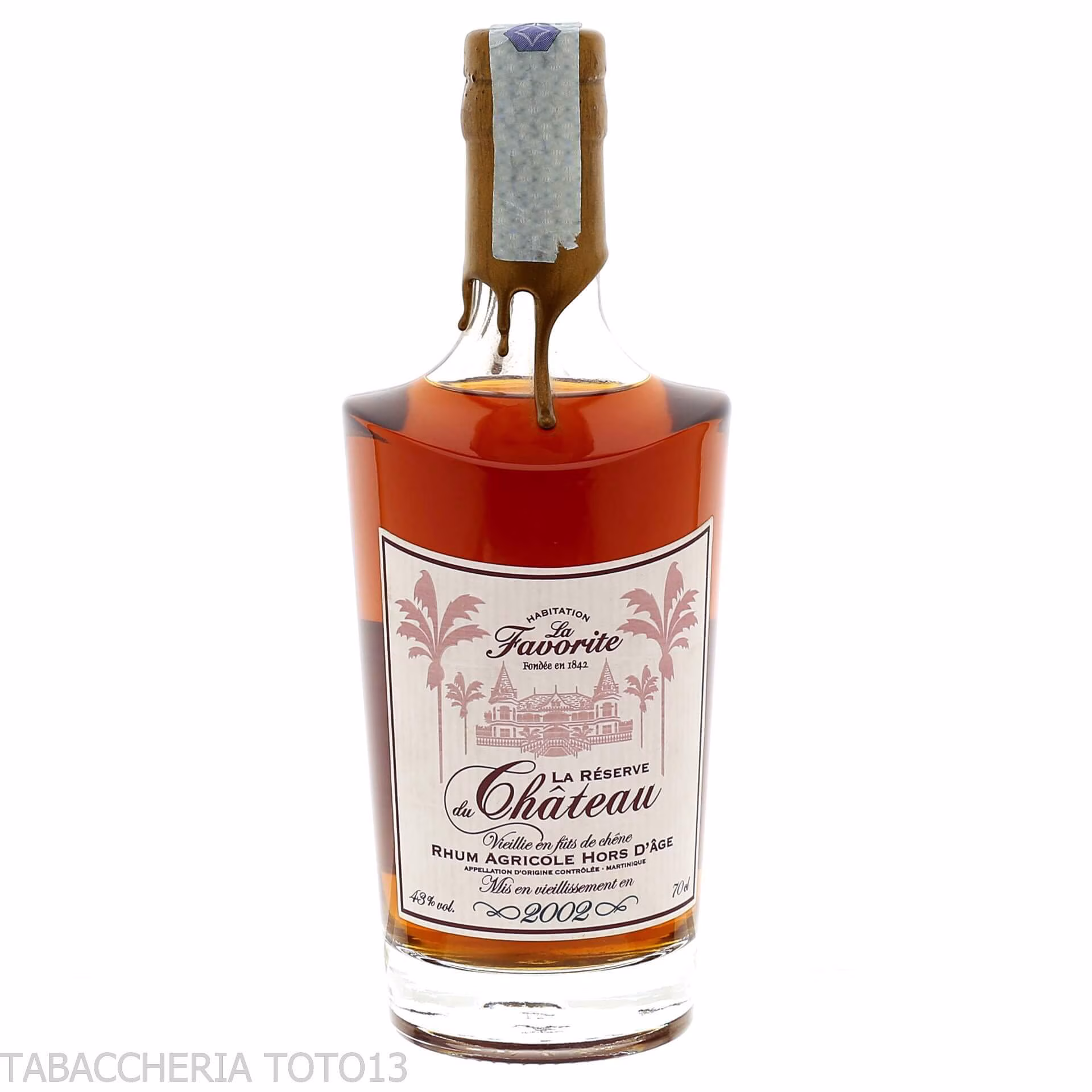 La Favorite rum la reserve du Chateau 2002 Vol.43% Cl.70 - Destilliert