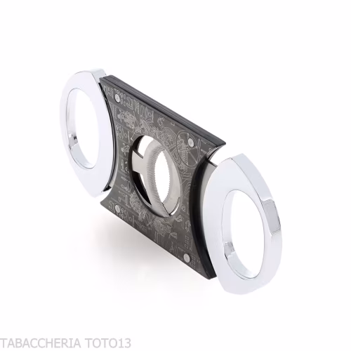 Cortador de cigarros esqueleto doble cuchilla 24 mm con cuchillas dentadas - Accesorios Del Cigarro