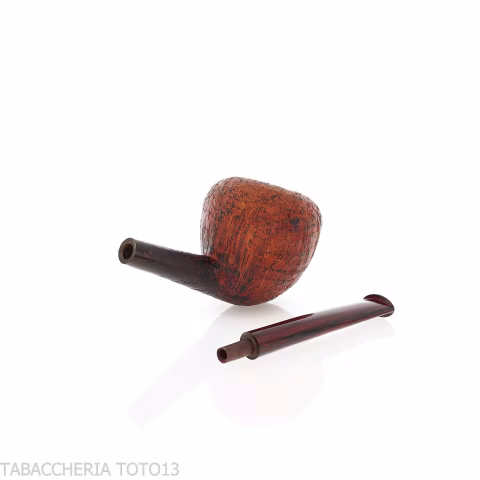 Straight Pear-acorn Tobacco Pipe in Sandblasted Briar - Tobacco Pipes - Natural root