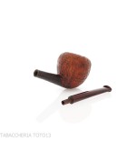 Pipa Pear-acorn dritta in radica sabbiata - Pipe