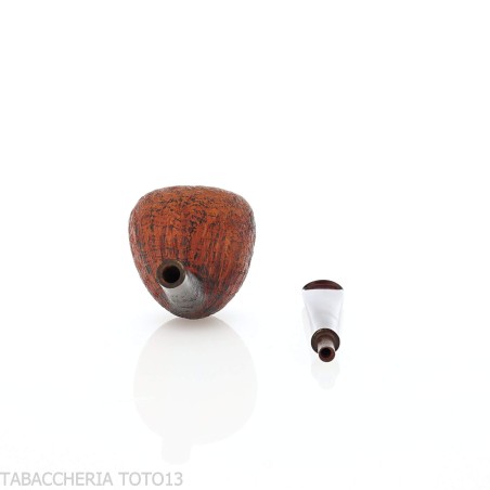 Pipe droite en forme de poire et gland en bruyère sablée - Pipe Pour le Tabac - Racine naturelle