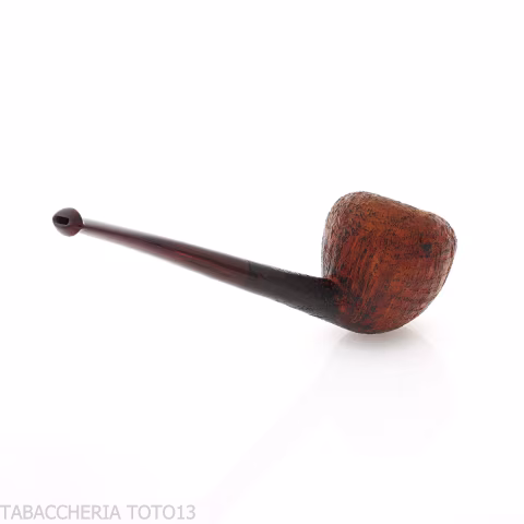 Straight Pear-acorn Tobacco Pipe in Sandblasted Briar - Tobacco Pipes - Natural root