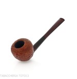 Straight Pear-acorn Tobacco Pipe in Sandblasted Briar - Tobacco Pipes - Natural root