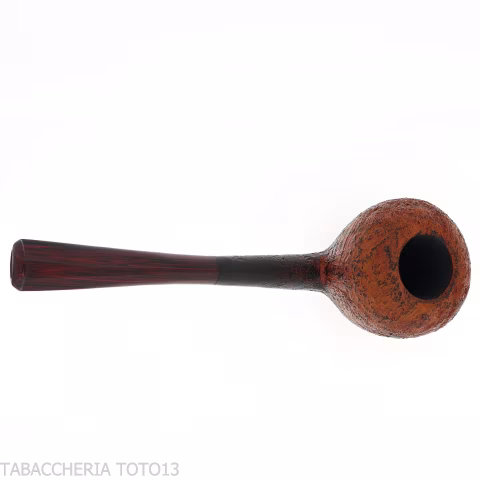 Straight Pear-acorn Tobacco Pipe in Sandblasted Briar - Tobacco Pipes - Natural root