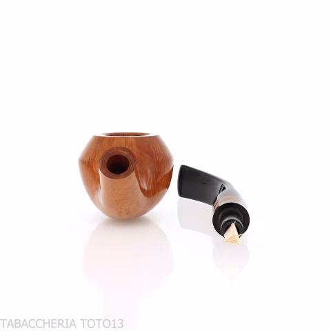 Savinelli Collection 2014 Rhodesian Curved Pipe in Natural Briar - Tobacco Pipes - Natural root
