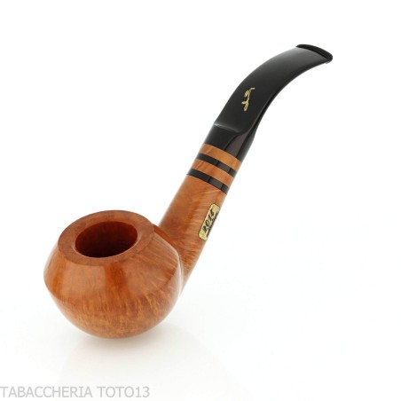 Pipe Courbée Rhodésienne Savinelli Collection 2014 en Bruyère Naturelle - Pipe Pour le Tabac - Racine naturelle
