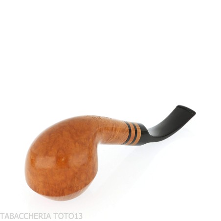 Savinelli Collection 2014 Rhodesian Curved Pipe in Natural Briar - Tobacco Pipes - Natural root