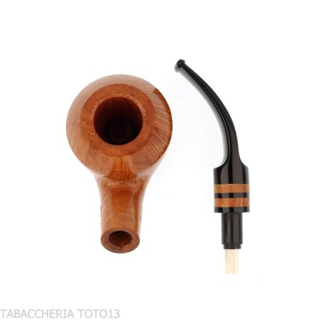 Pipe Courbée Rhodésienne Savinelli Collection 2014 en Bruyère Naturelle - Pipe Pour le Tabac - Racine naturelle