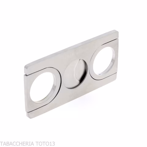 Cortapuros metálico plano y rectangular de doble hoja - Accesorios Del Cigarro