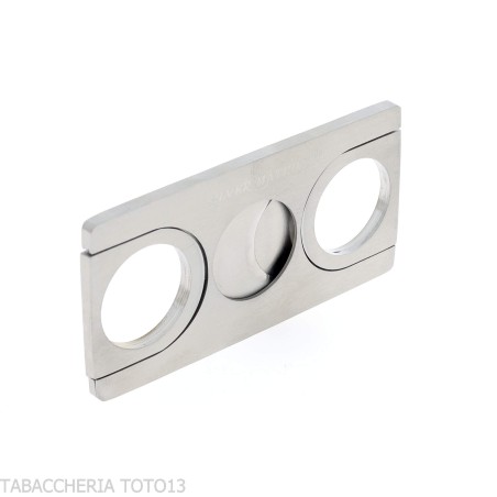 Coupe-cigare plat et rectangulaire en métal à double lame - Accessoires Cigare - Métal
