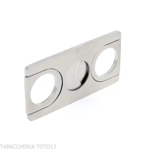 Tagliasigari bilama in metallo piatto rettangolare - Accessori Per Sigari