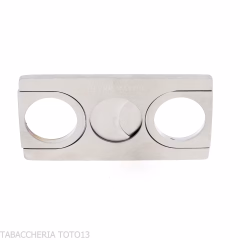 Flat, rectangular double-blade metal cigar cutter - Accessories Cigar - Metal