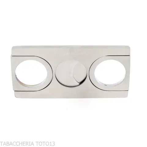 Tagliasigari bilama in metallo piatto rettangolare - Accessori Per Sigari