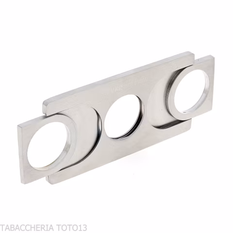 Cortapuros metálico plano y rectangular de doble hoja - Accesorios Del Cigarro
