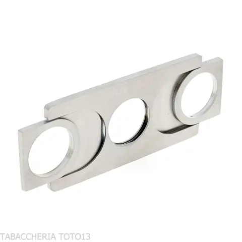 Tagliasigari bilama in metallo piatto rettangolare - Accessori Per Sigari