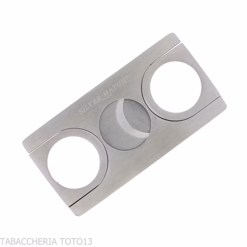 Flacher, rechteckiger Zigarrenschneider aus Metall mit Doppelklinge-Zigarrenschneider & Cutter & Guillotinen