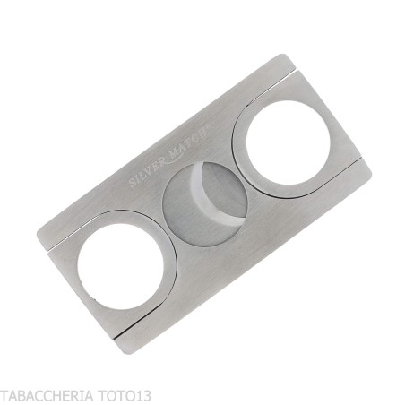 Coupe-cigare plat et rectangulaire en métal à double lame - Accessoires Cigare - Métal