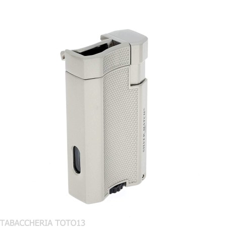 Silver Match London Double Jet Flame Lighter and Puncher - Lighters - Metal