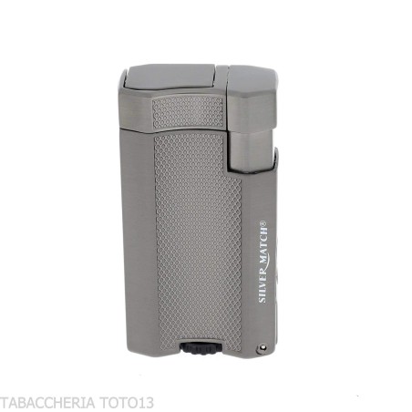 Briquet et perforateur Silver Match London Double Jet Flame - Briquets à cigares - Silver Match