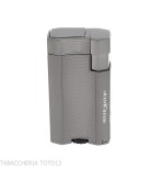 Encendedor y Perforador de Doble Llama Jet Silver Match London - Ligero Para El Cigarro - Silver Match