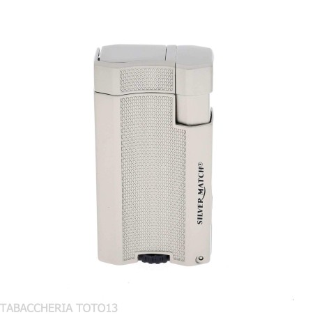 Briquet et perforateur Silver Match London Double Jet Flame - Briquets - Métal